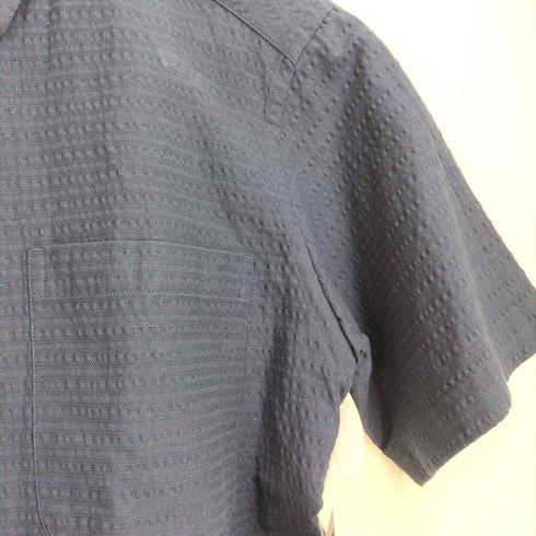 エディーバウアー Eddie Bauer シアサッカー ボーダー ボタンダウン 半袖シャツ メンズ JPN:XS