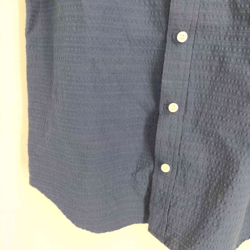 エディーバウアー Eddie Bauer シアサッカー ボーダー ボタンダウン 半袖シャツ メンズ JPN:XS