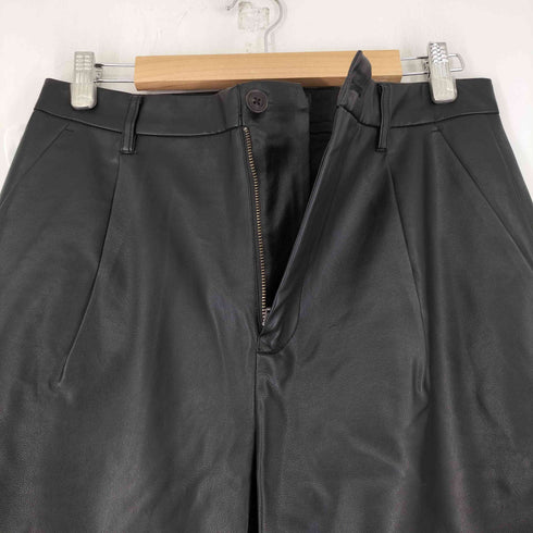 ハレ HARE フェイクレザーワイドタック入りストレートパンツ メンズ JPN:M