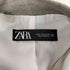 ザラ ZARA ボタンレス リネン テーラードジャケット レディース import:M