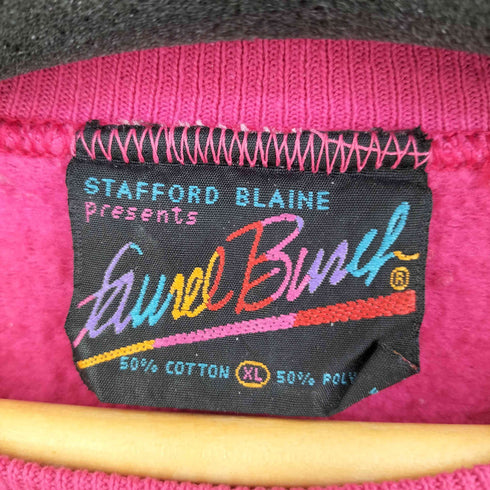 USA製 Laurel Burch プリントスウェットトップス メンズ import:XL