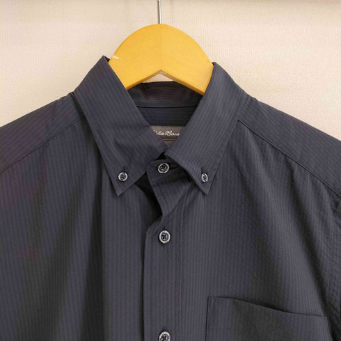 エディーバウアー Eddie Bauer ストライプ ボタンダウン 半袖シャツ メンズ JPN:XS
