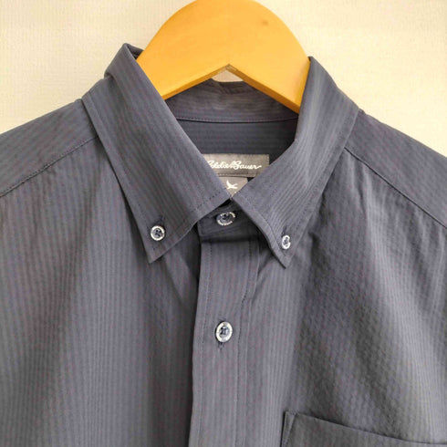 エディーバウアー Eddie Bauer ストライプ ボタンダウン 半袖シャツ メンズ JPN:XS
