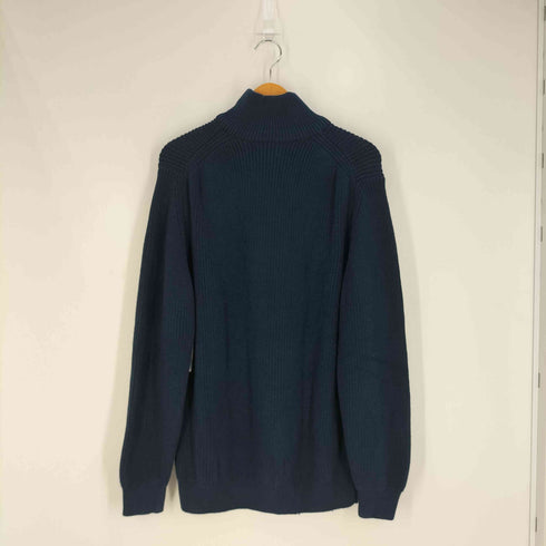 ザラ ZARA ハーフジップ コットン ハイネック ニット メンズ import:L