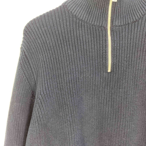 ザラ ZARA ハーフジップ コットン ハイネック ニット メンズ import:L