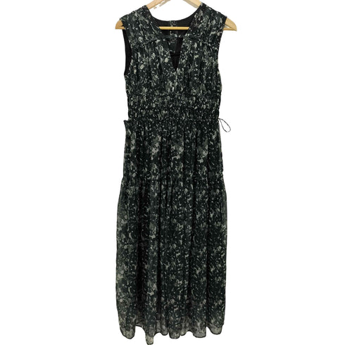 ナチュラルビューティーベーシック NATURAL BEAUTY BASIC 24SS ぼかしフラワーシャーリングワンピース レディース JPN:M