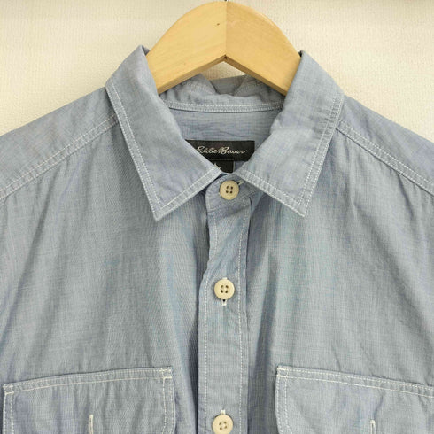 エディーバウアー Eddie Bauer ボタンダウン シャンブレー 長袖 ワークシャツ メンズ JPN:XS