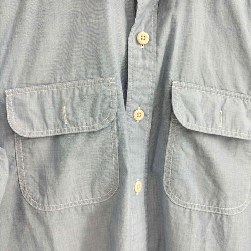 エディーバウアー Eddie Bauer ボタンダウン シャンブレー 長袖 ワークシャツ メンズ JPN:XS