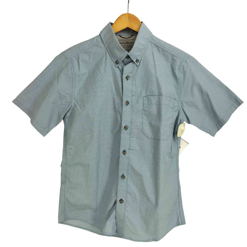 エディーバウアー Eddie Bauer ポリ混 ボタンダウン 半袖シャツ メンズ JPN:XS