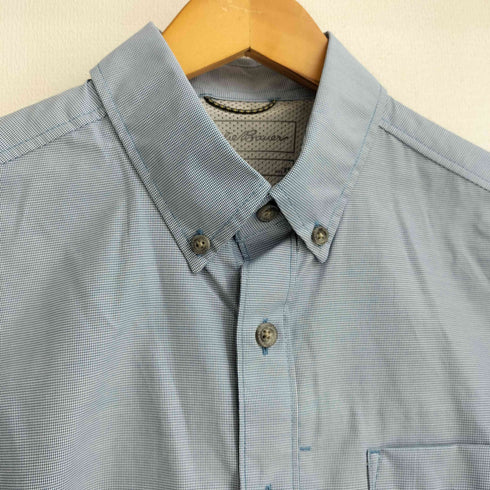 エディーバウアー Eddie Bauer ポリ混 ボタンダウン 半袖シャツ メンズ JPN:XS