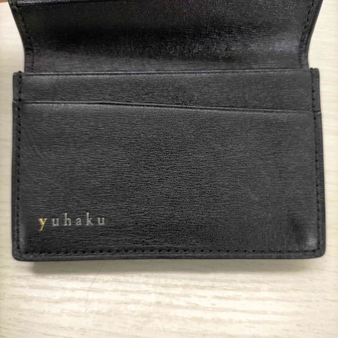 yuhaku レザーカードケース メンズ
