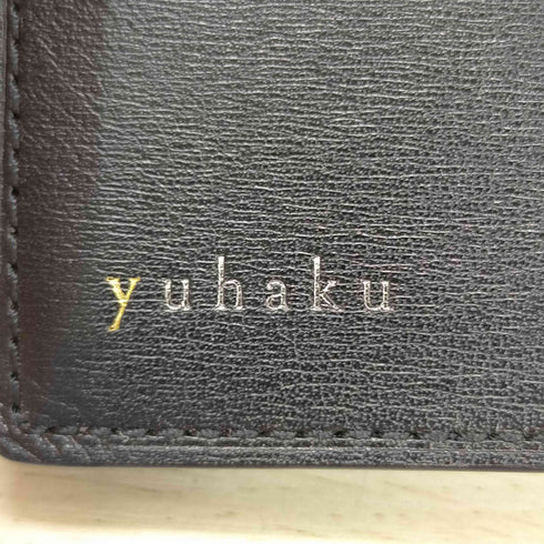 yuhaku レザーカードケース メンズ
