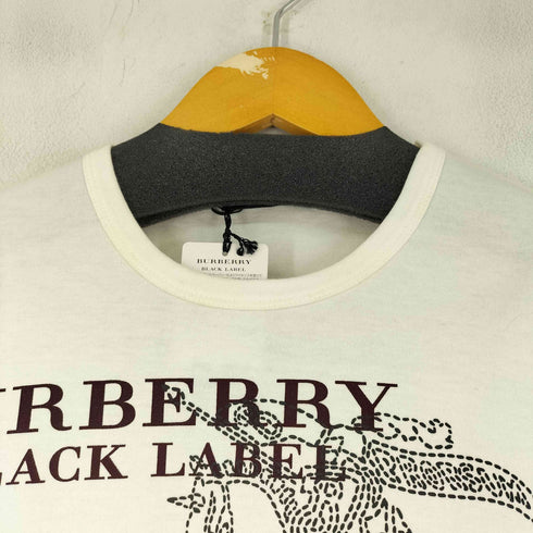 バーバリーブラックレーベル BURBERRY BLACK LABEL フロントデザインTシャツ レディース JPN:1