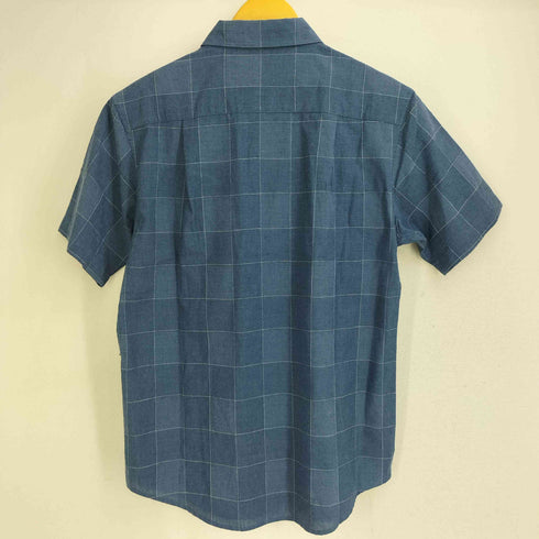 エディーバウアー Eddie Bauer リネン混 チェック 半袖シャツ メンズ JPN:XS