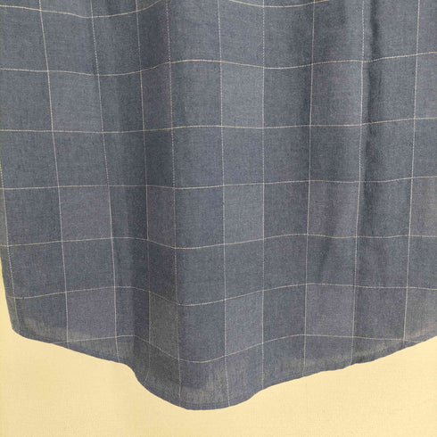エディーバウアー Eddie Bauer リネン混 チェック 半袖シャツ メンズ JPN:XS