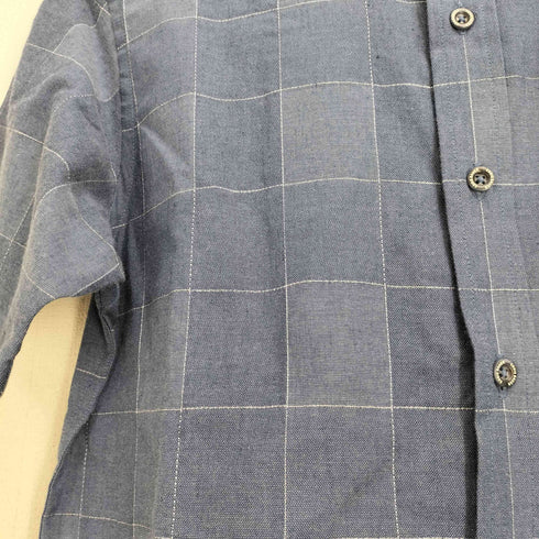 エディーバウアー Eddie Bauer リネン混 チェック 半袖シャツ メンズ JPN:XS