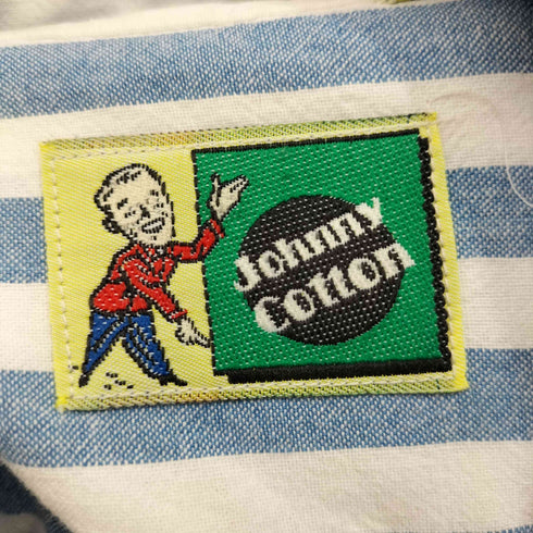 Johnny cotton L/S ストライプ シャツ メンズ JPN:M