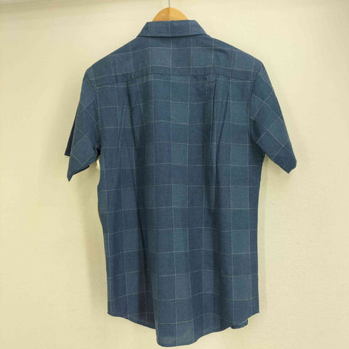 エディーバウアー Eddie Bauer リネン混 チェック 半袖シャツ メンズ JPN:XS