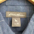 エディーバウアー Eddie Bauer リネン混 チェック 半袖シャツ メンズ JPN:XS