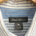 エディーバウアー Eddie Bauer シアサッカー ストライプ ボタンダウン 半袖シャツ メンズ JPN:XS