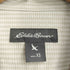 エディーバウアー Eddie Bauer シアサッカー ストライプ ボックス 開襟 半袖シャツ メンズ JPN:XS