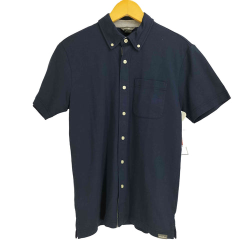 エディーバウアー Eddie Bauer ポリ混 ボタンダウン 半袖シャツ メンズ JPN:XS