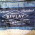 リプレイ REPLAY インディゴ ウエスタンシャツ メンズ import:L