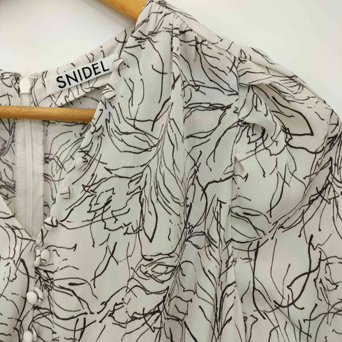 スナイデル snidel 21ss ラインフラワーウェストギャザーワンピース レディース JPN:1