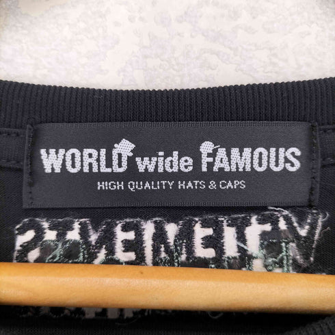 ワールドワイドフェイマス WORLD WIDE FAMOUS 両面プリントTシャツ メンズ