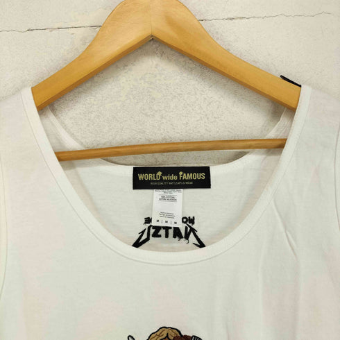 ワールドワイドフェイマス WORLD WIDE FAMOUS フロント刺繍タンクトップ メンズ M