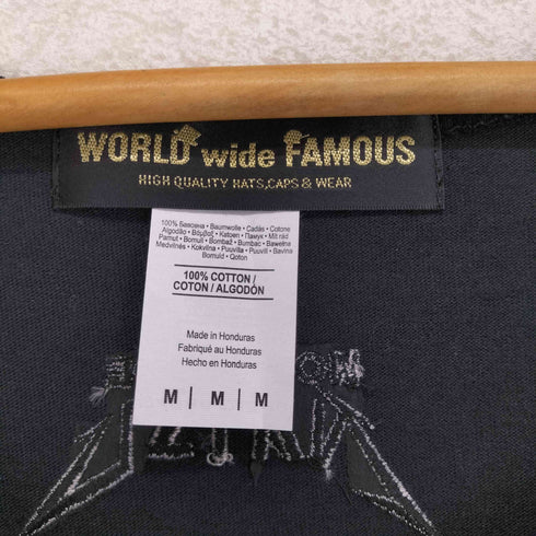 ワールドワイドフェイマス WORLD WIDE FAMOUS フロント刺繍タンクトップ メンズ M