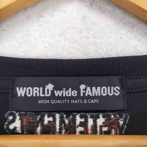 ワールドワイドフェイマス WORLD WIDE FAMOUS 両面プリントTシャツ メンズ