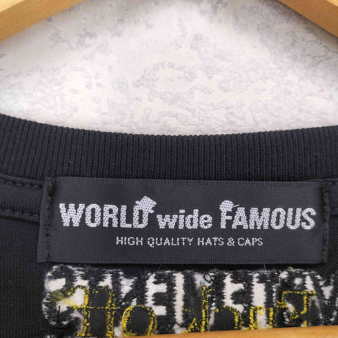 ワールドワイドフェイマス WORLD WIDE FAMOUS 両面プリントTシャツ メンズ