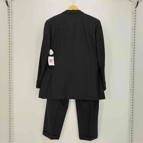 エルメネジルドゼニア Ermenegildo Zegna チェック柄 2B テーラードジャケット & 2タック ワイドスラックス セットアップ メンズ