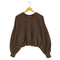 ザラ ZARA クロップド クルーネックスウェット レディース import:L