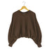 ザラ ZARA クロップド クルーネックスウェット レディース import:L