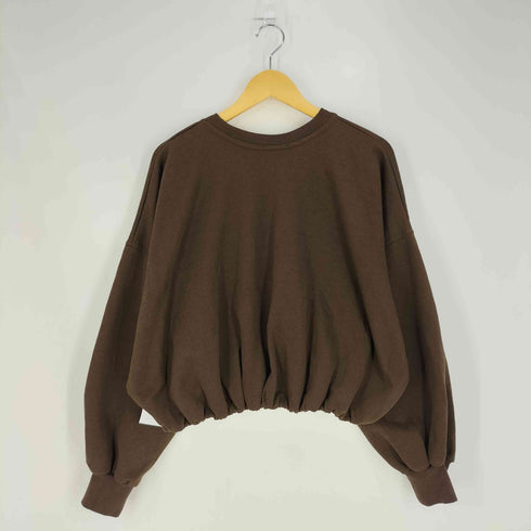 ザラ ZARA クロップド クルーネックスウェット レディース import:L