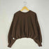 ザラ ZARA クロップド クルーネックスウェット レディース import:L