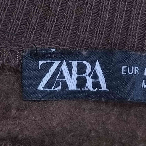ザラ ZARA クロップド クルーネックスウェット レディース import:L