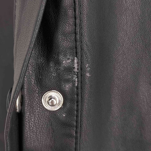 ザラ ZARA フェイクレザー シャツワンピース レディース import:L