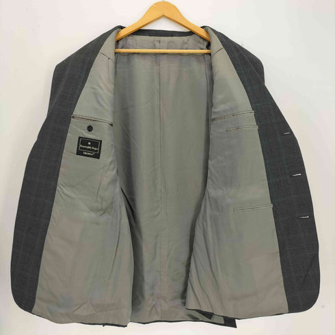 エルメネジルドゼニア Ermenegildo Zegna TROFEO トロフェオ チェック柄 3B テーラードジャケット & 2タック ワイドスラックス セットアップ メンズ