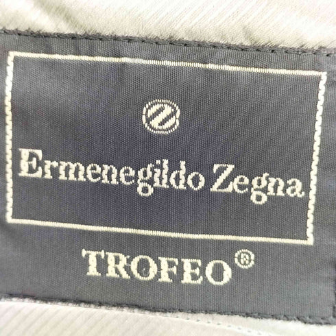 エルメネジルドゼニア Ermenegildo Zegna TROFEO トロフェオ チェック柄 3B テーラードジャケット & 2タック ワイドスラックス セットアップ メンズ