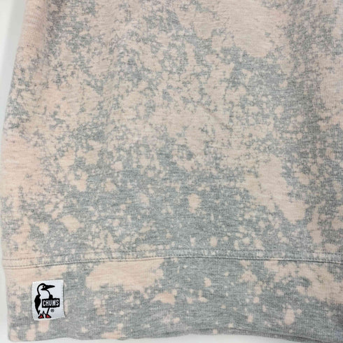 チャムス CHUMS ブリーチ加工 ヘンリーネック Tシャツ メンズ import:L