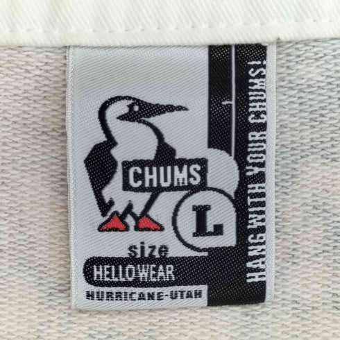 チャムス CHUMS ブリーチ加工 ヘンリーネック Tシャツ メンズ import:L