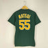 マジェスティック MAJESTIC MLBチームロゴ ナンバリング プリント Tシャツ メンズ import:S