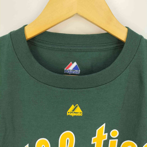 マジェスティック MAJESTIC MLBチームロゴ ナンバリング プリント Tシャツ メンズ import:S