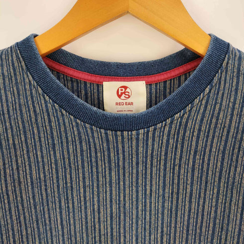 レッドイヤー RED EAR ストライプ コットン Tシャツ メンズ import:M