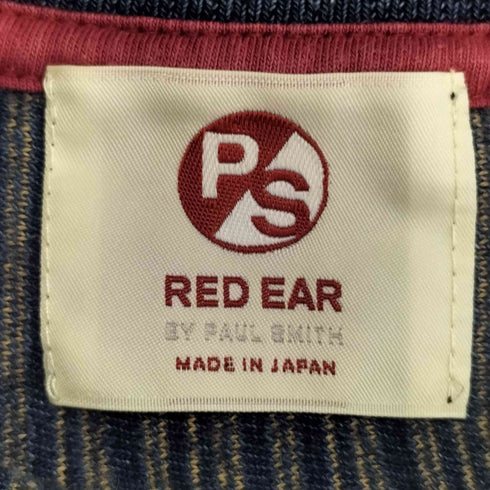 レッドイヤー RED EAR ストライプ コットン Tシャツ メンズ import:M