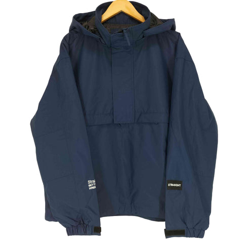 ストレイト STRAIIIGHT STRAIIIGHT TEX-LOGO ANORAK JACKET NAVY メンズ M
