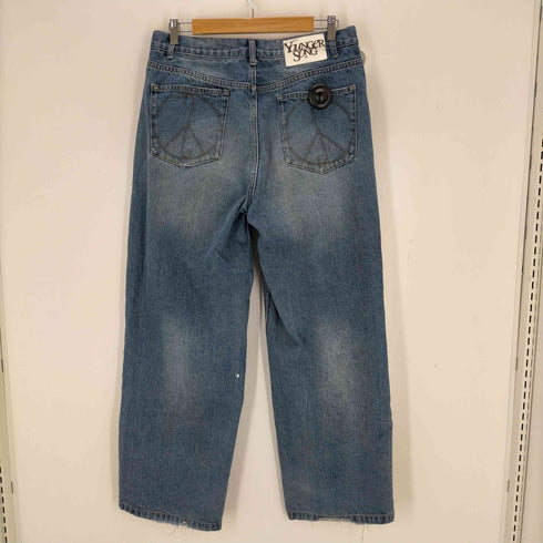 ヤンガーソング Younger Song vintage double knee wash denim メンズ JPN:L